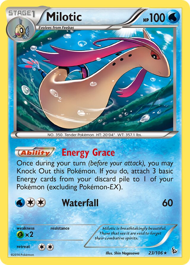Milotic Flashfire 23/106 Rare Holo