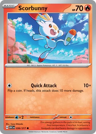 Scorbunny (Ascended Heroes 036/217)