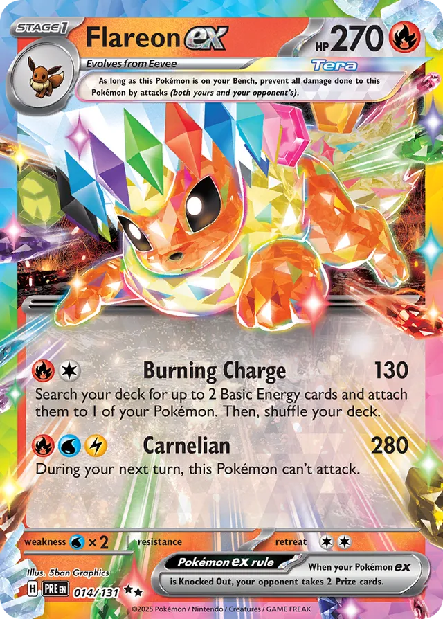 Flareonex Prismatic Evolutions 014/131 Double Rare