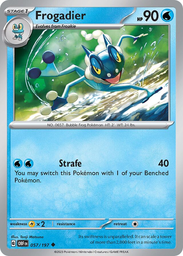 057/197 Frogadier OBF Uncommon
