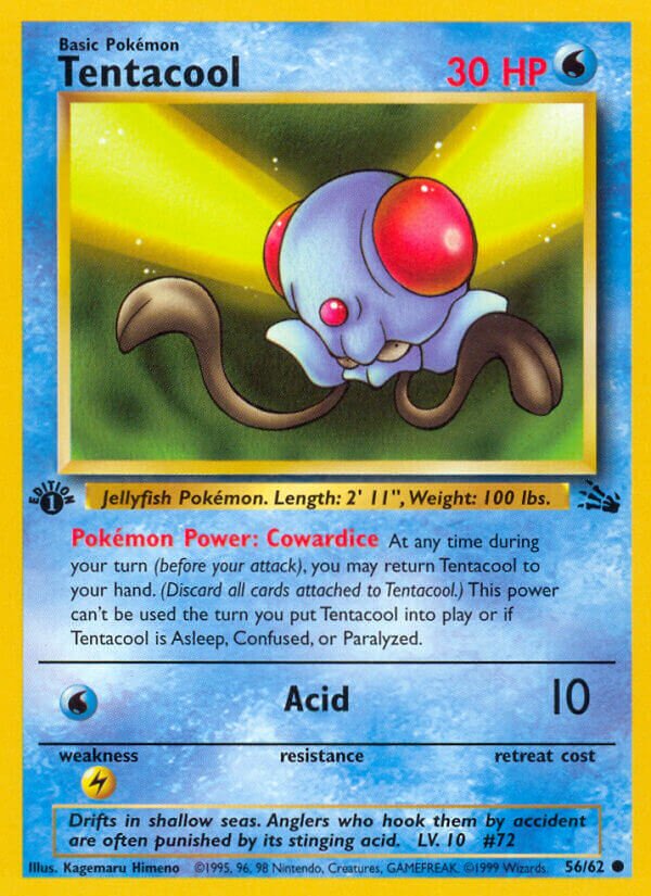 Tentacool Fossil 56/62 Common