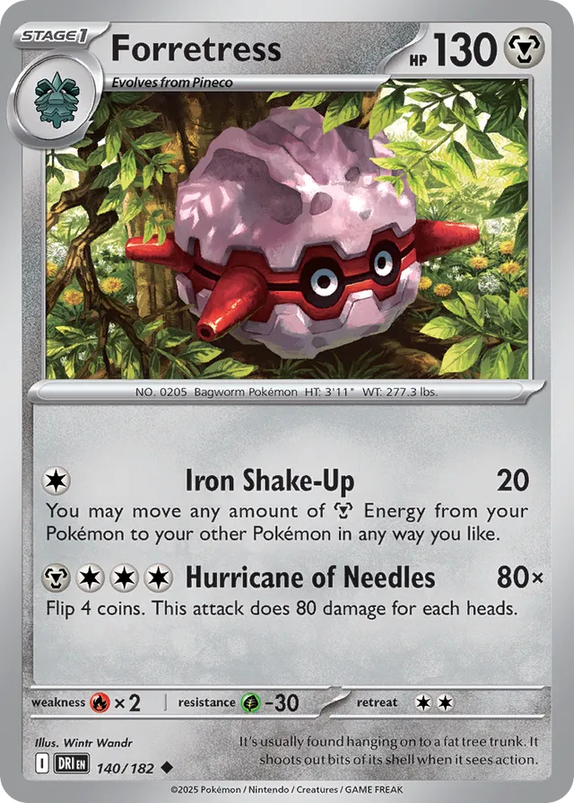 Forretress Destined Rivals 140/182 Uncommon