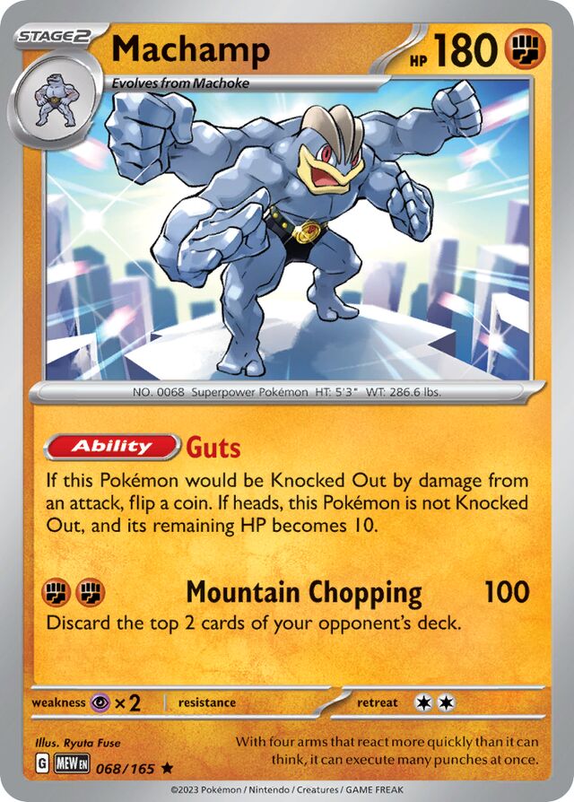Machamp 151 068/165 Rare
