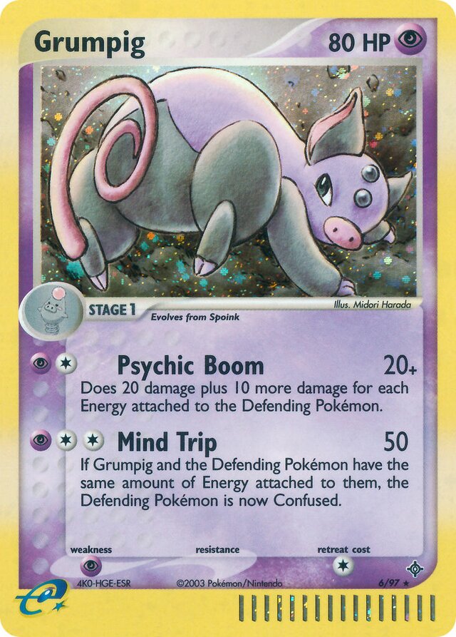 6/97 Grumpig DR Rare Holo