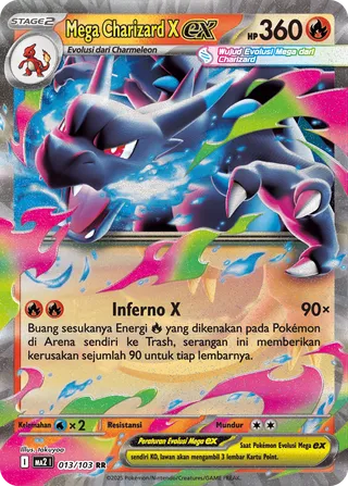 Mega Charizard X ex (Blue Blaze 013/103)
