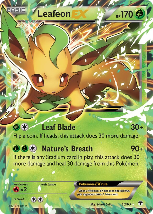 LeafeonEX Generations 10/83 Ultra-Rare Rare
