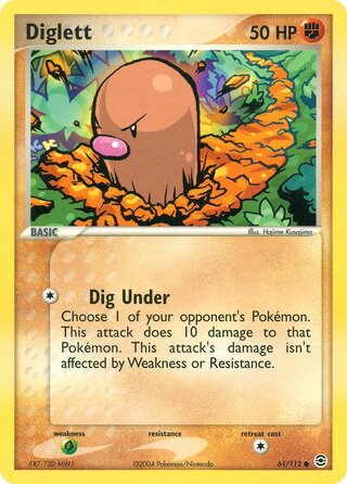 Diglett (EX FireRed & LeafGreen 61/112)