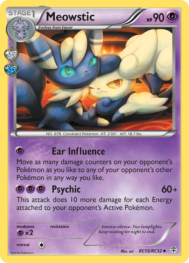 Meowstic Generations Radiant Collection RC15/RC32 Uncommon