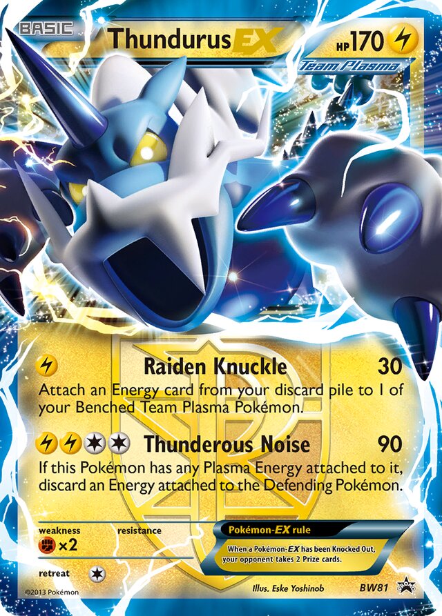 Thundurus-EX BW Black Star Promos BW81 PROMO