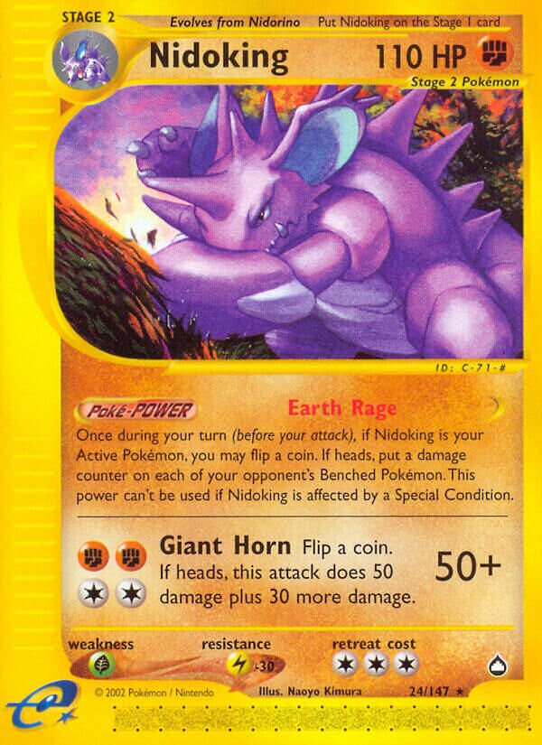 nidoking pokemon card