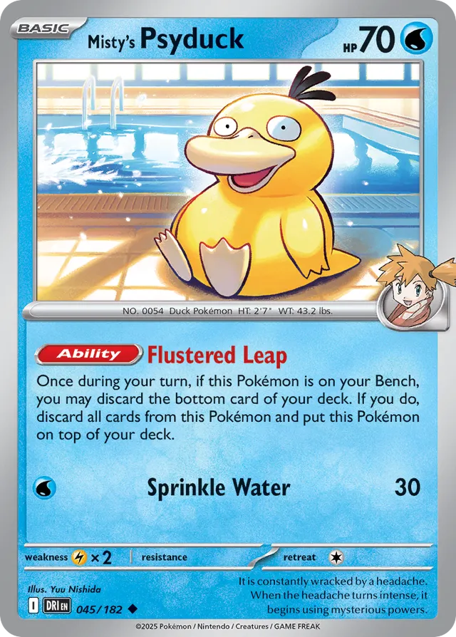 Misty's Psyduck Destined Rivals 045/182 Uncommon