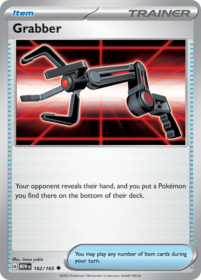 Grabber 151 162/165 Uncommon