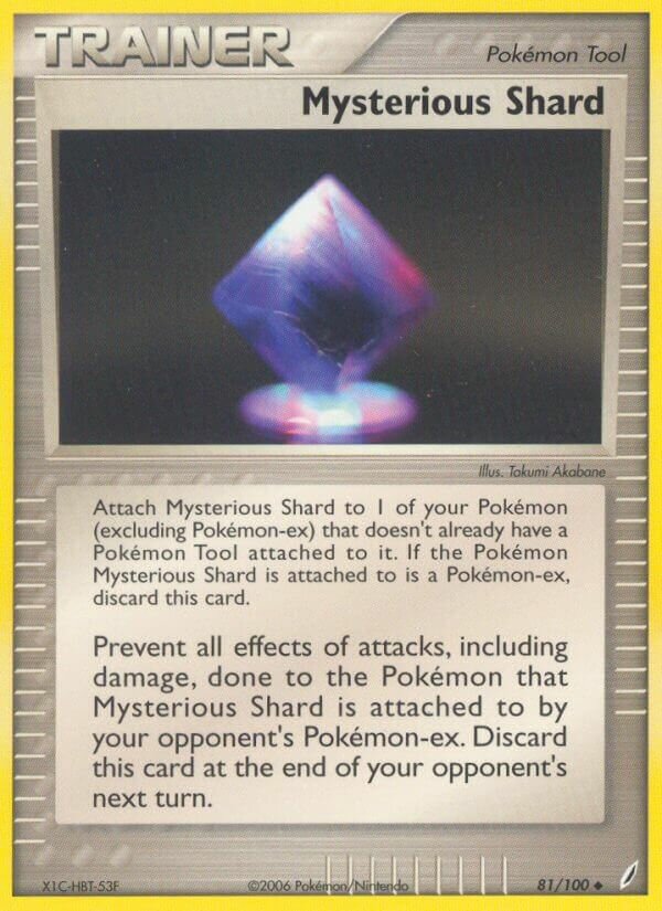 Mysterious Shard 81/100 3 EX CRYSTAL GUARDIANS UNCOMMON PTCG