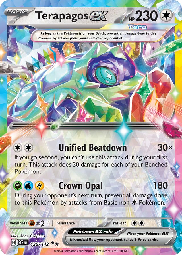 Terapagosex Stellar Crown 128/142 Double Rare