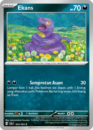 Ekans (Pokémon Card 151 023/165)