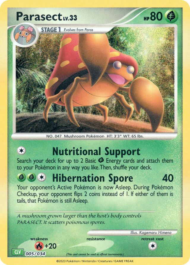 Parasect Venusaur & Lugia ex Deck 005/034