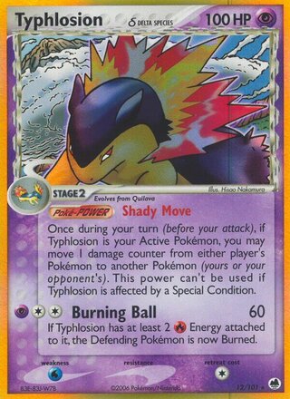 Typhlosion (EX Dragon Frontiers 12/101)