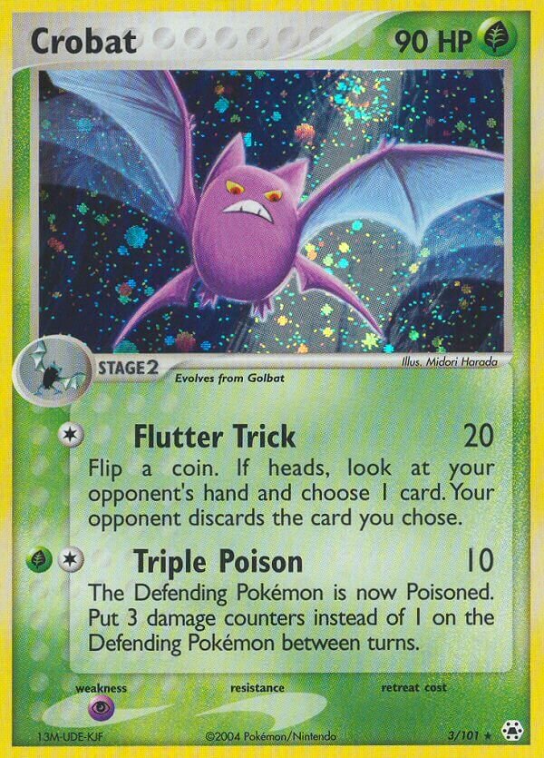 3/101 Crobat HL Rare Holo