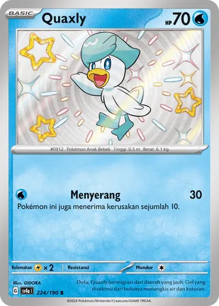 Quaxly (Shiny Treasure ex 224/190)