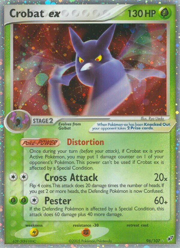Crobat ex Deoxys 96/107 Rare Holo ex