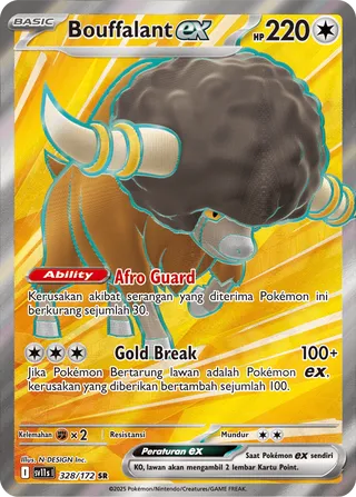 Bouffalant ex (Black & White 328/172)