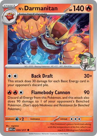 N's Darmanitan (Ascended Heroes 033/217)