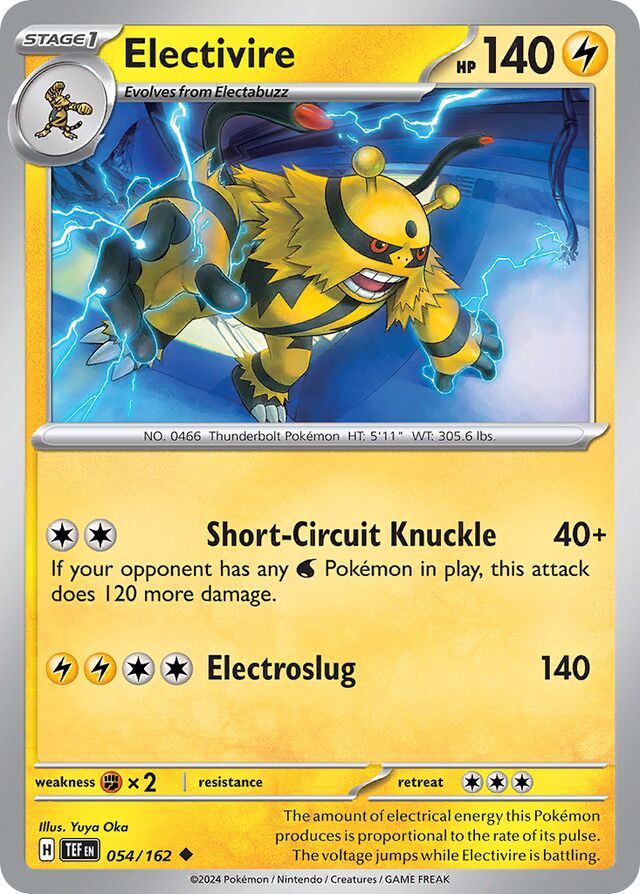 Electivire Temporal Forces 054/162 Uncommon