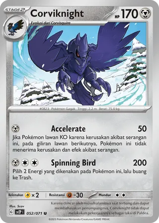 Corviknight (Snow Hazard 052/071)