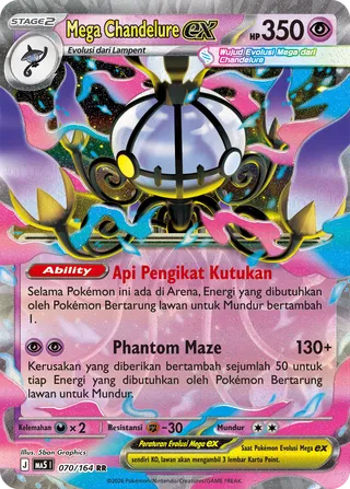 Mega Chandelure ex (Shadowy Threats 070/164)