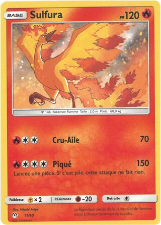 Moltres (McDonald's Collection 2019 (French) 11/40)