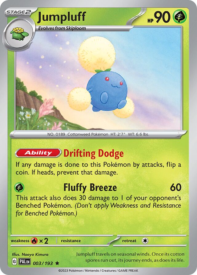 Jumpluff Paldea Evolved 003/193 Rare