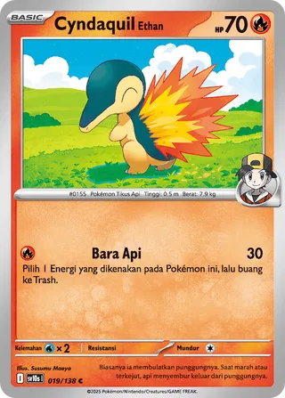 Ethan's Cyndaquil (Presence of Champions 019/138)