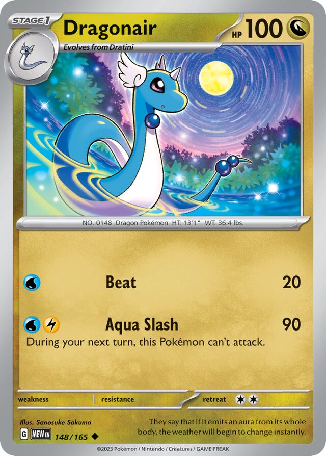 Dragonair 151 148/165 Uncommon