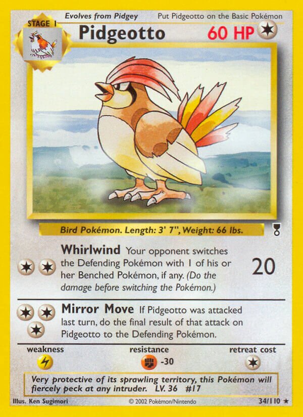 34/110 Pidgeotto LC Rare