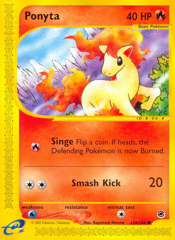 126/165 Ponyta EX Common
