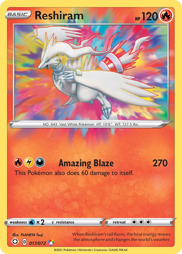 Reshiram Shining Fates 017/072 A
