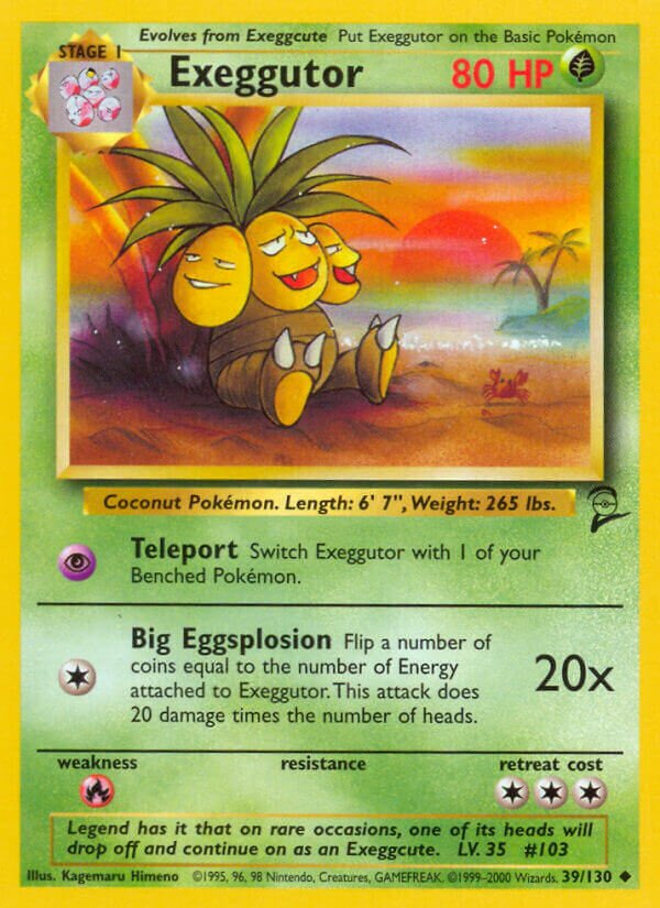 Exeggutor Base 2 39/130 Uncommon