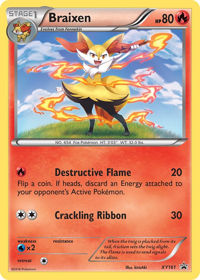 Braixen XY Black Star Promos XY161 PROMO