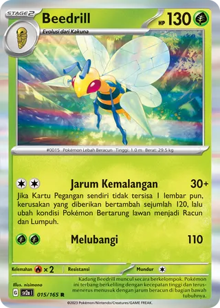 Beedrill (Pokémon Card 151 015/165)