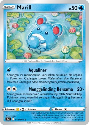 Marill (Eevee Heroes 016/069)