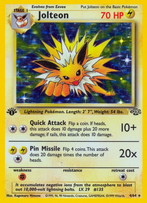 Jolteon Jungle 4/64 Rare Holo