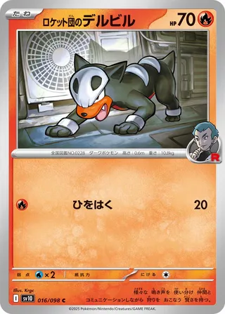 Team Rocket's Houndour (The Glory of Team Rocket 016/098)