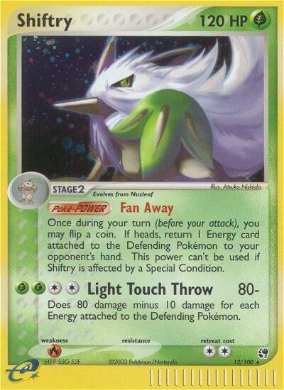12/100 Shiftry SS Rare Holo