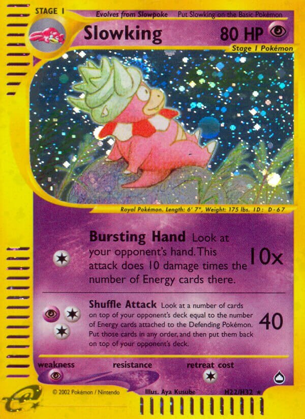 H22/H32 Slowking AQ Rare Holo