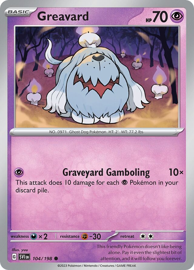 Greavard Scarlet & Violet 104/198 Common