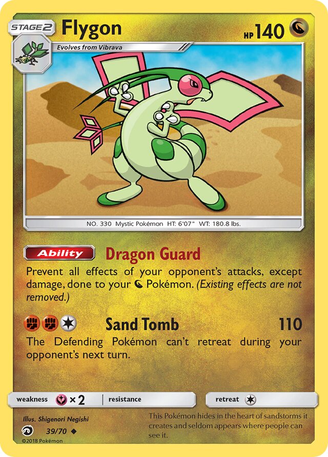 Flygon Dragon Majesty 39/70 Uncommon