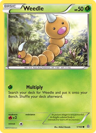 Weedle (Primal Clash 1/160)