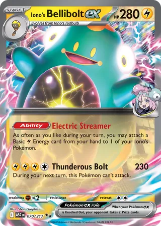 Iono's Bellibolt ex (Ascended Heroes 070/217)