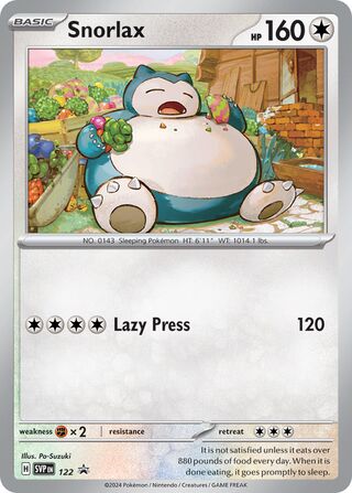 122 Snorlax SVP PROMO