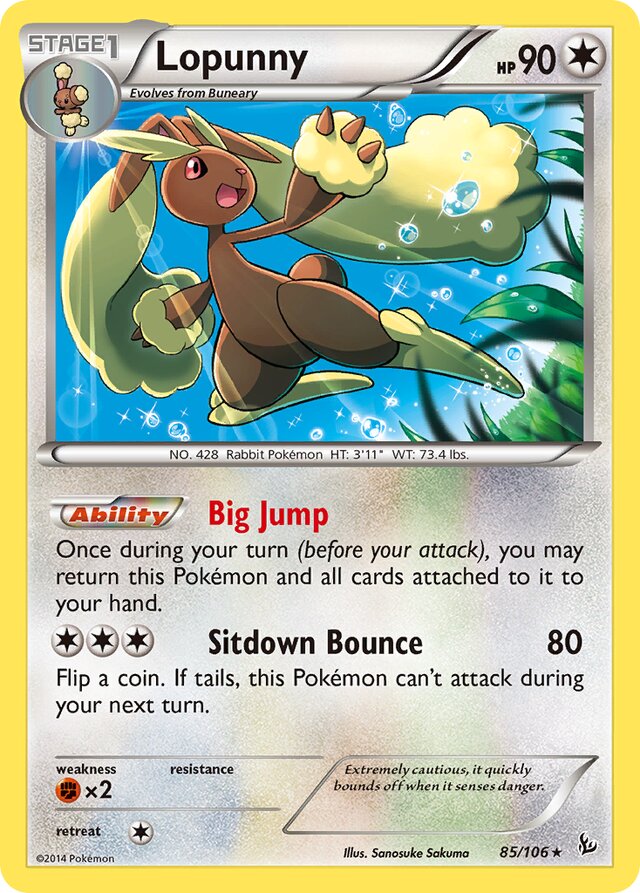 Lopunny Flashfire 85/106 Rare